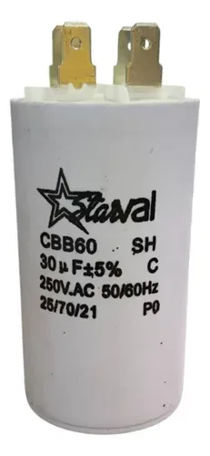 CAPACITOR 30UF P/BOMBA 1HP C/TERMINA