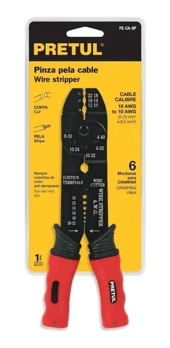PINZA PELACABLES 9" PRETUL
