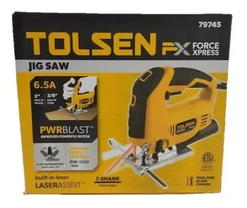 SIERRA CALADORA 800W GUIA LASER TOLSEN