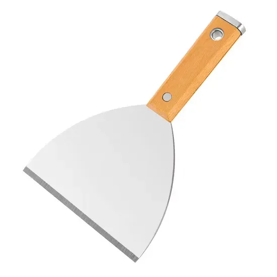 ESPATULA METAL 5" MANGO MADERA