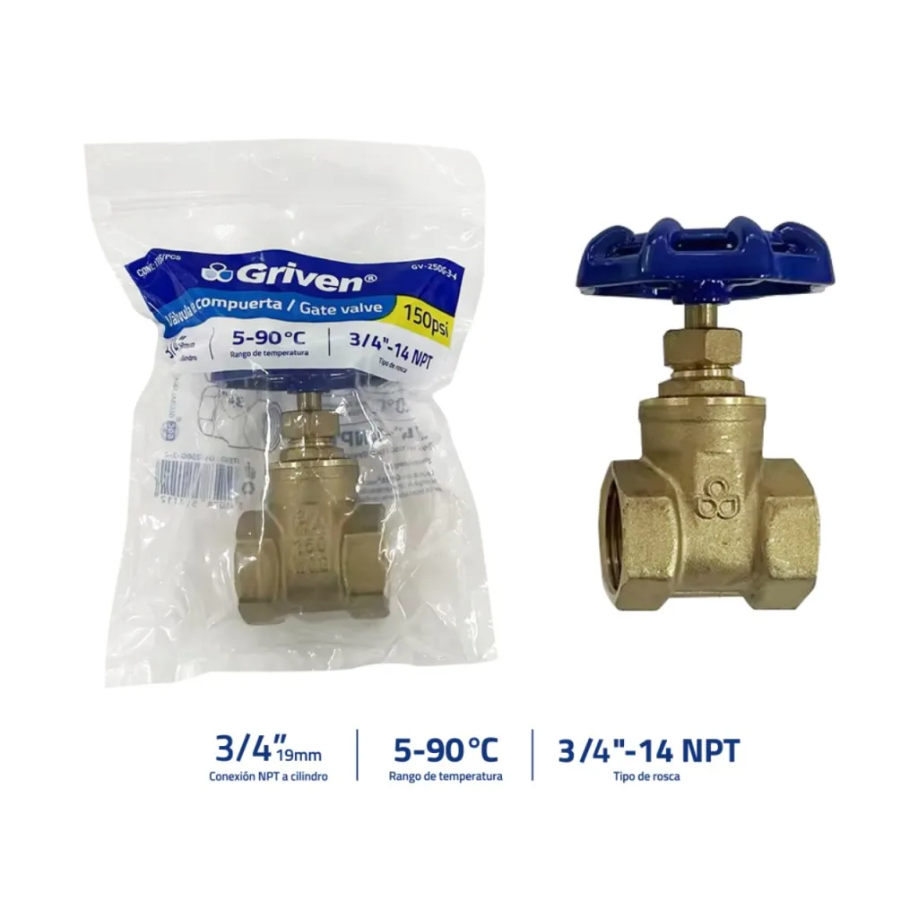 LLAVE D/COMPUERTA 1/2"x150 BRONCE Q150