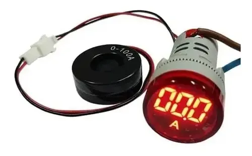 INDICADOR D/AMPERAJE AD101ZZAM ROJO 0-10